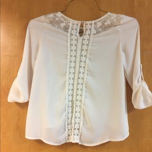 Cream blouse
